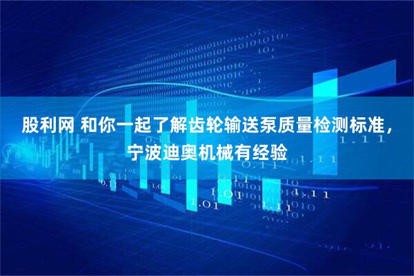 股利网 和你一起了解齿轮输送泵质量检测标准，宁波迪奥机械有经验