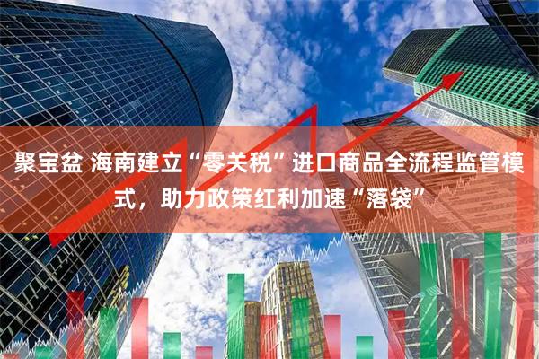 聚宝盆 海南建立“零关税”进口商品全流程监管模式，助力政策红利加速“落袋”